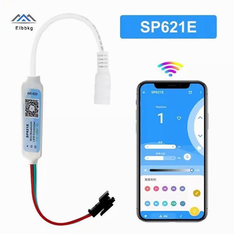 Bộ điều khiển RGB Mini ELBBKG SP621E cho WS2811 WS2812 WS2813 Điều khiển ánh sáng dải LED -24V mới