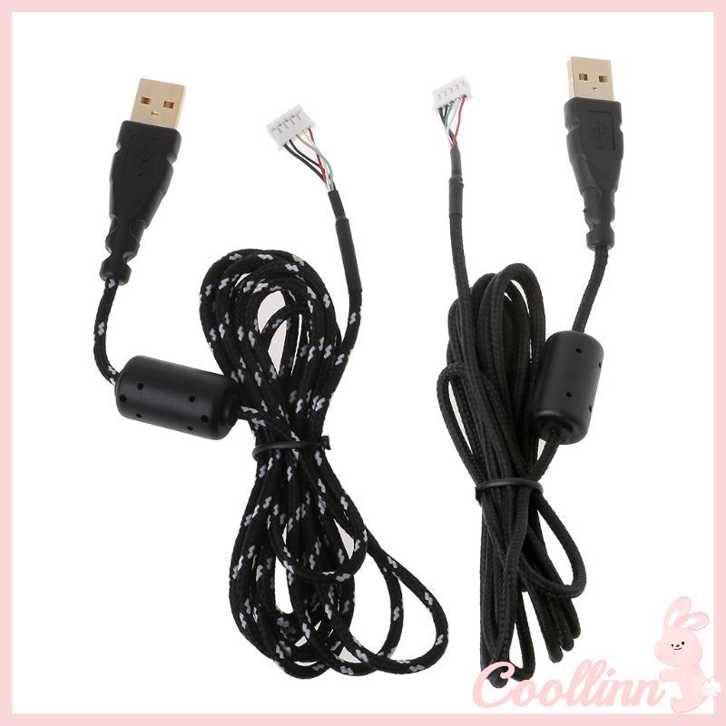 COO Cáp Chuột USB Dây Ô Dù Cho Micro Mềm Chơi Game Chuột Dây IO 1 1 IE 3 0