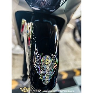 Tem dán dè Ricedecal®️ Mẫu lửa New dán mọi loại xe