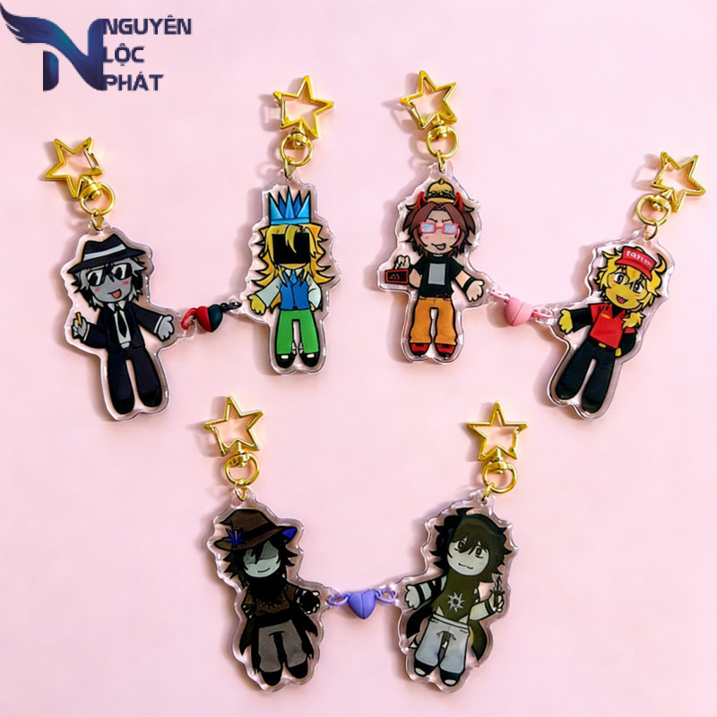 FORSAKEN Acrylic Keychains Magnetic  - RBL Chance Itrapped 007n7 Azure TwoTime Elliot Kawaii cartoon