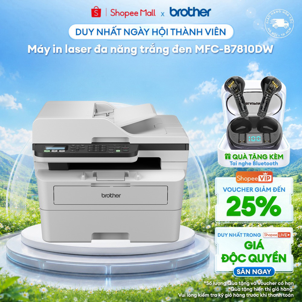 Máy in laser đa năng Brother MFC-B7810DW/'B7620DW