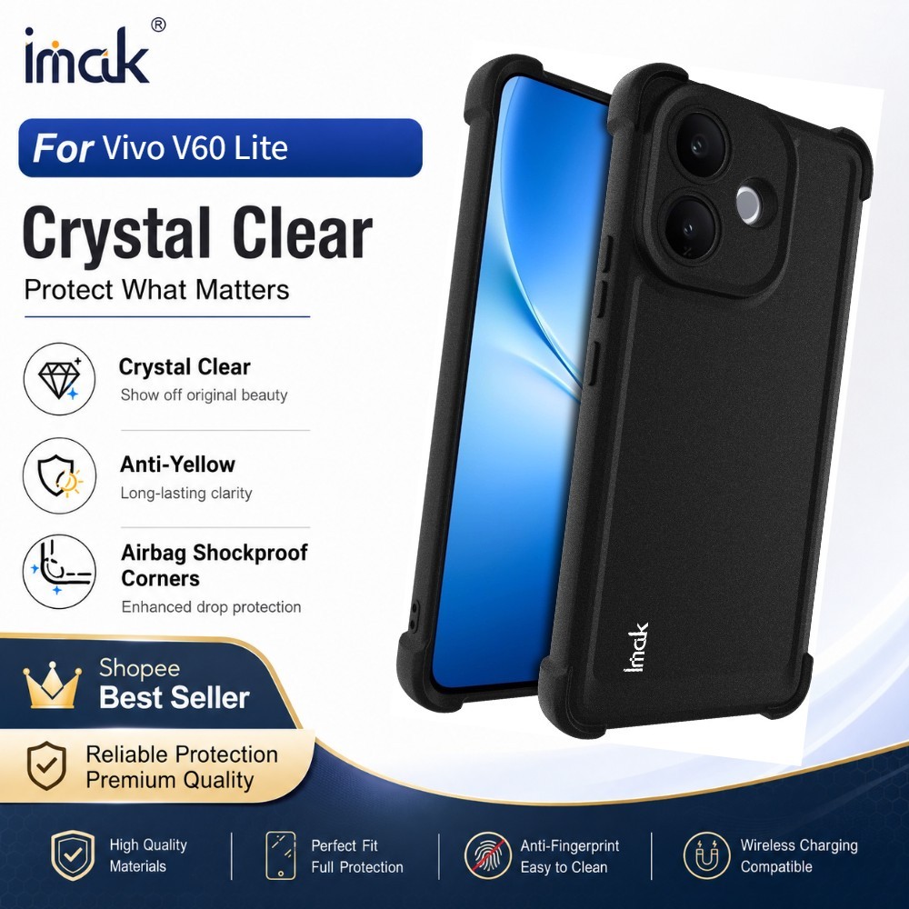 Ốp lưng cứng Cho Vivo V60 Lite Global 4G 5G Bảo Vệ Camera Tăng Cạnh Chống Sốc CA0002
