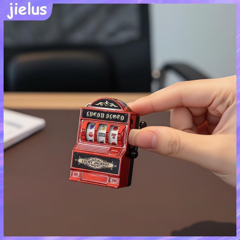 [jielus] Mini Luy Fruit Slot Machine Móc khóa Sáng tạo Casino Japot Mặt dây chuyền Bền bỉ để trang t