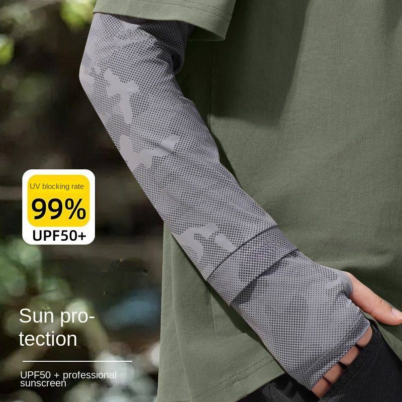 Summer UV Protection Viscose Fiber Sun-Protection Oversleeves Loose-Fitting Lightweight Thin Breatha