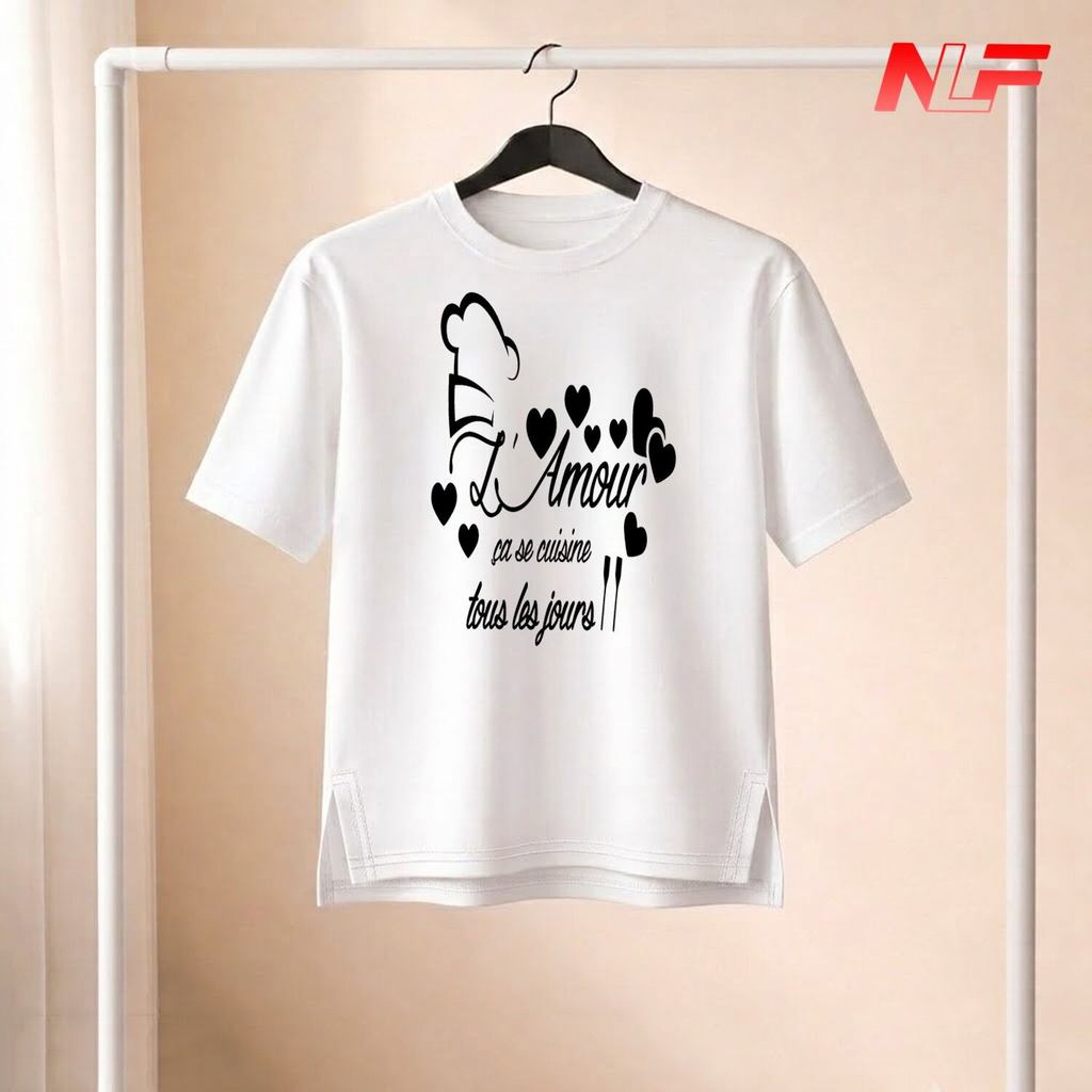 Áo Thun Tay Lỡ Xẻ Tà L'Amour XT-098 - NLF Store