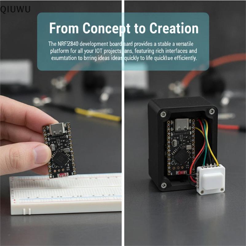 QIUWU ĐẹpBảng Nano V2.0 NRF52840 Phần cứng mã nguồn mở Modulepatible với Pro Micro cho các dự án Mak