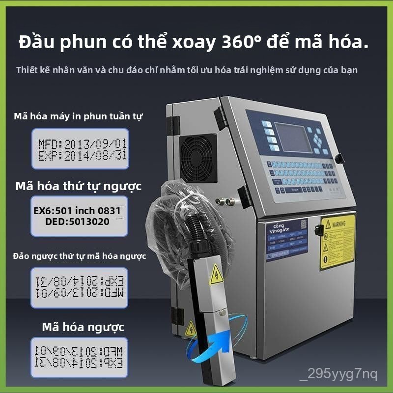 May in phun date W700 tu dong thong minh tren day chuyen in ngay thang nhan mac chuyen nghiep ben de