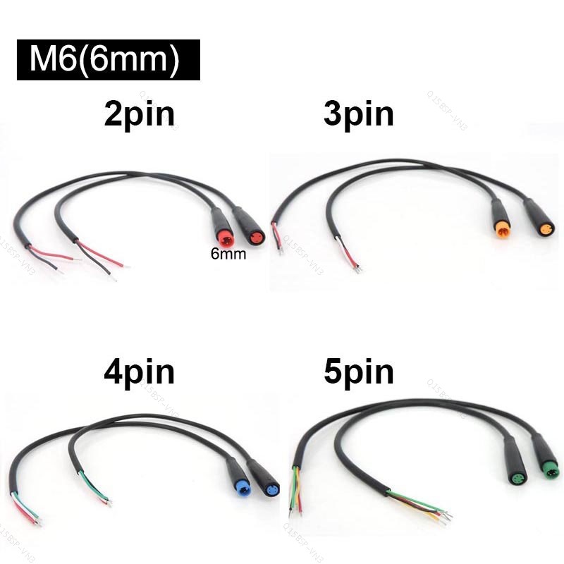 1 Cặp Mini M6 6mm 2 3 4 5 Pin Cáp Chống Thấm Nước M6 Bảng Điều Khiển Năng Lượng Mặt Trời Đầu Cắm Tín