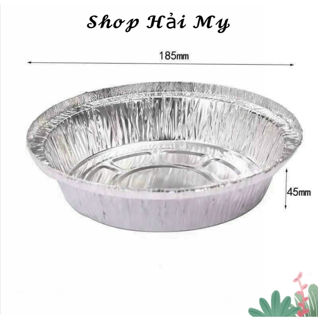 shophaimy555 Set 20 Khay Giấy Bạc Lót Nồi Chiên Không Dầu, Đĩa Nhôm, đĩa giấy bạc Tiện Lợi