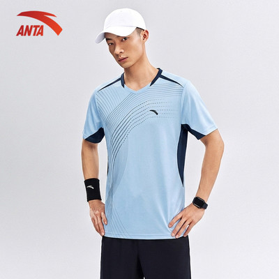 ANTA Nam Áo Thun Thể Thao Tập Gym, Cầu Lông, Pickleball, Basic Tee Thoáng Khí, Nhanh Khô 1526A7111