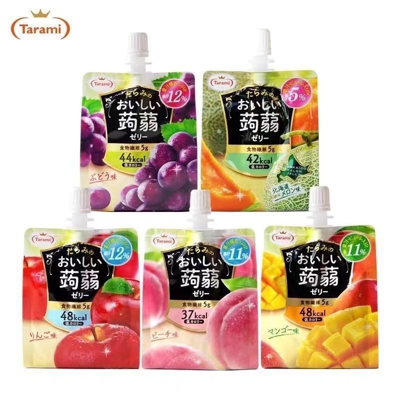 Nhập Khẩu Tarami Tarami Dorami Dorami Thạch Hương Vị Trái Cây Ít Calo Hút Konjac Jelly#进口Tarami塔啦蜜多拉