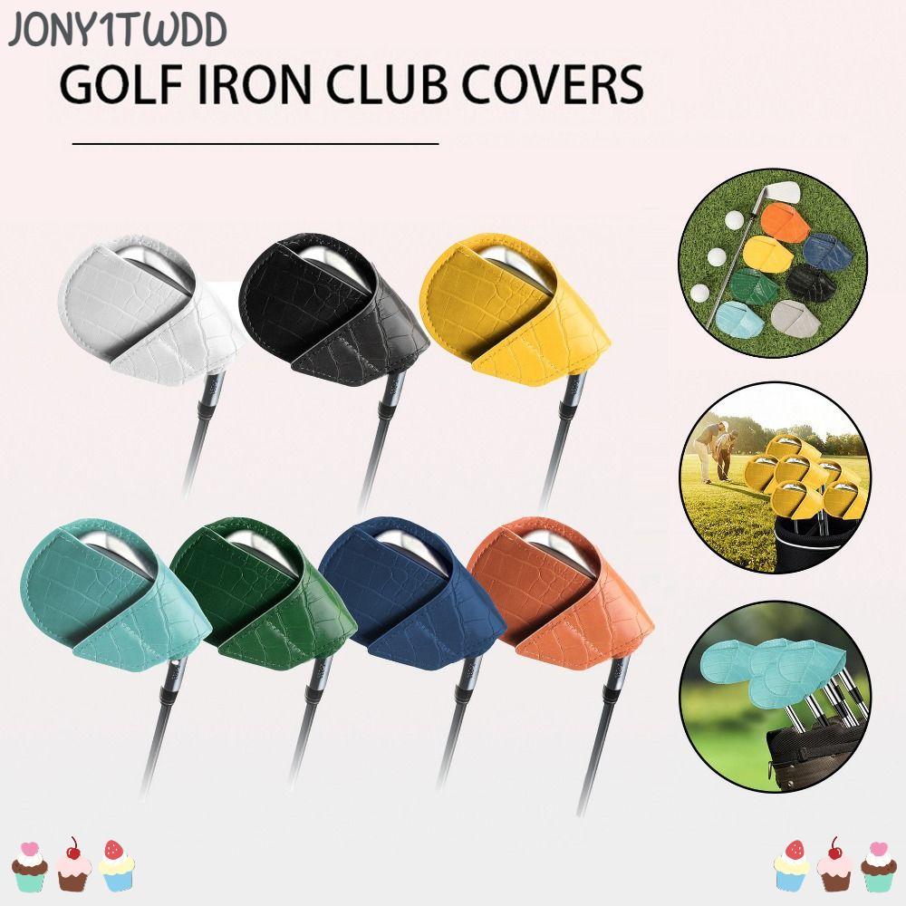JONY1TWDD Golf Iron Headcover, Da PU Họa Tiết Cá Sấu Golf Club Head Cover, Thiết Bị Tập Golf Chống B