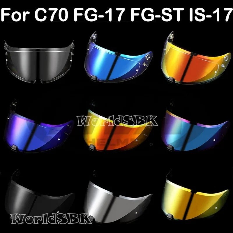 HJ20M Mũ Bảo Hiểm Lá Chắn Cho HJC C70 IS-17 FG-17 FG-ST Mũ Bảo Hiểm Xe Máy Tấm Che Tia Uv Bảo Vệ C