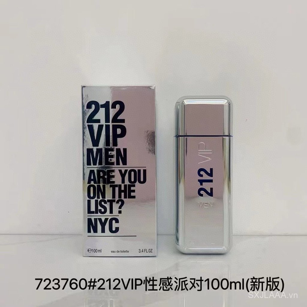 [Thương hiệu trang trọng mặc] Nước hoa 212vip Tiệc gợi cảm 212 Chai bạc Nam 212 Red Fruity DRJE