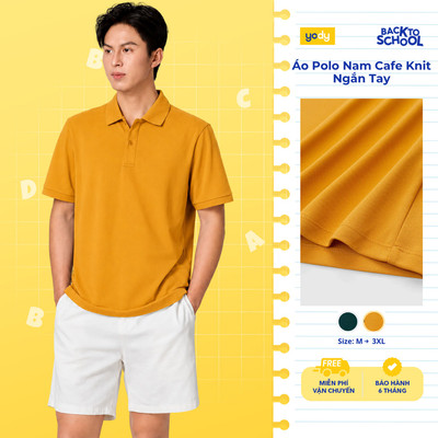 [KOL/KOC] Áo Polo Nam YODY Ngắn Tay Nẹp To vải Sợi Polyester S.cafe chống UV MCPO26A060