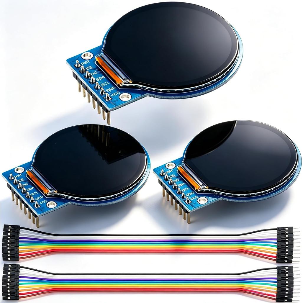 3 Màn Hình LCD TFT Màn Hình Tròn 1.28 Inch 240x240 7 Pin SPI | Tương thích với Arduino, Full Color H