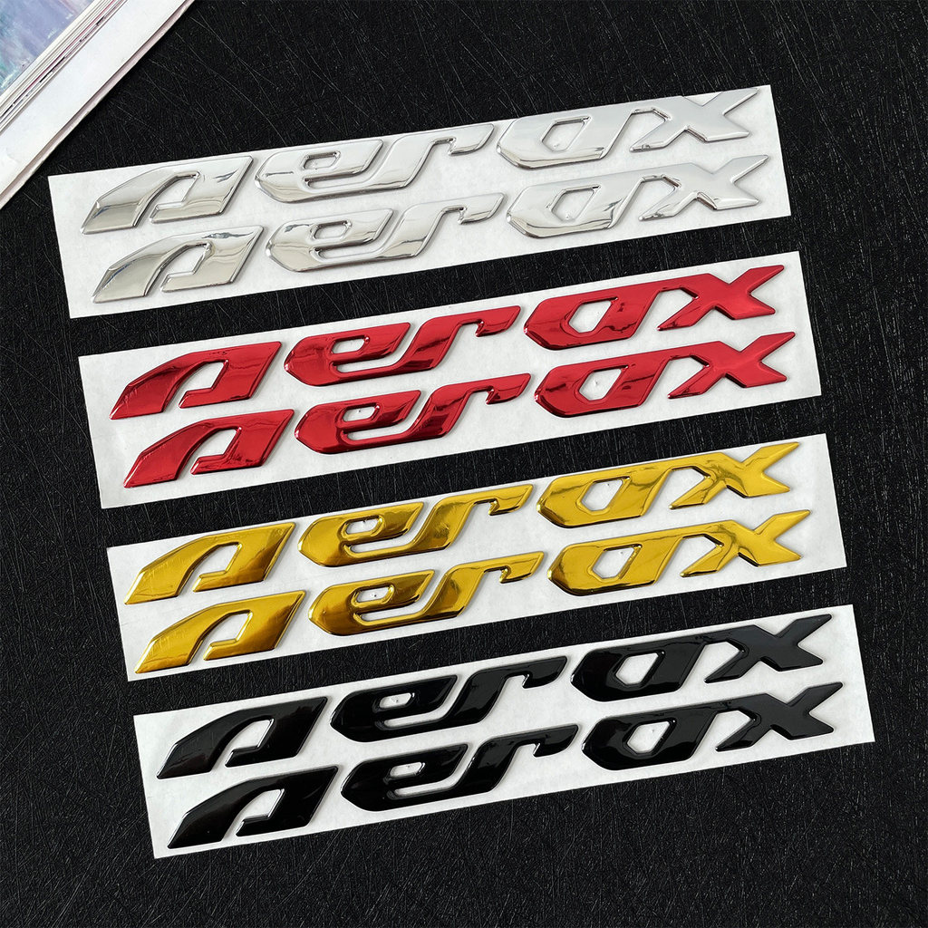 3D Nhựa Dính Miếng Dán Aerox Logo Cho Xe Yamaha Aerox 155 NVX155 Xe Tay Ga Thân Quốc Huy Chống Thấm 