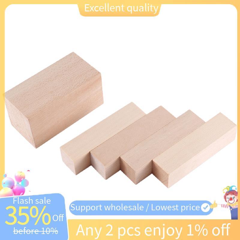 5 Chiếc Khắc Khối Gỗ Whittling Khối Gỗ Basswood Khắc Khối Chưa Hoàn Thành Bộ Để Khắc Người Mới Bắt Đ