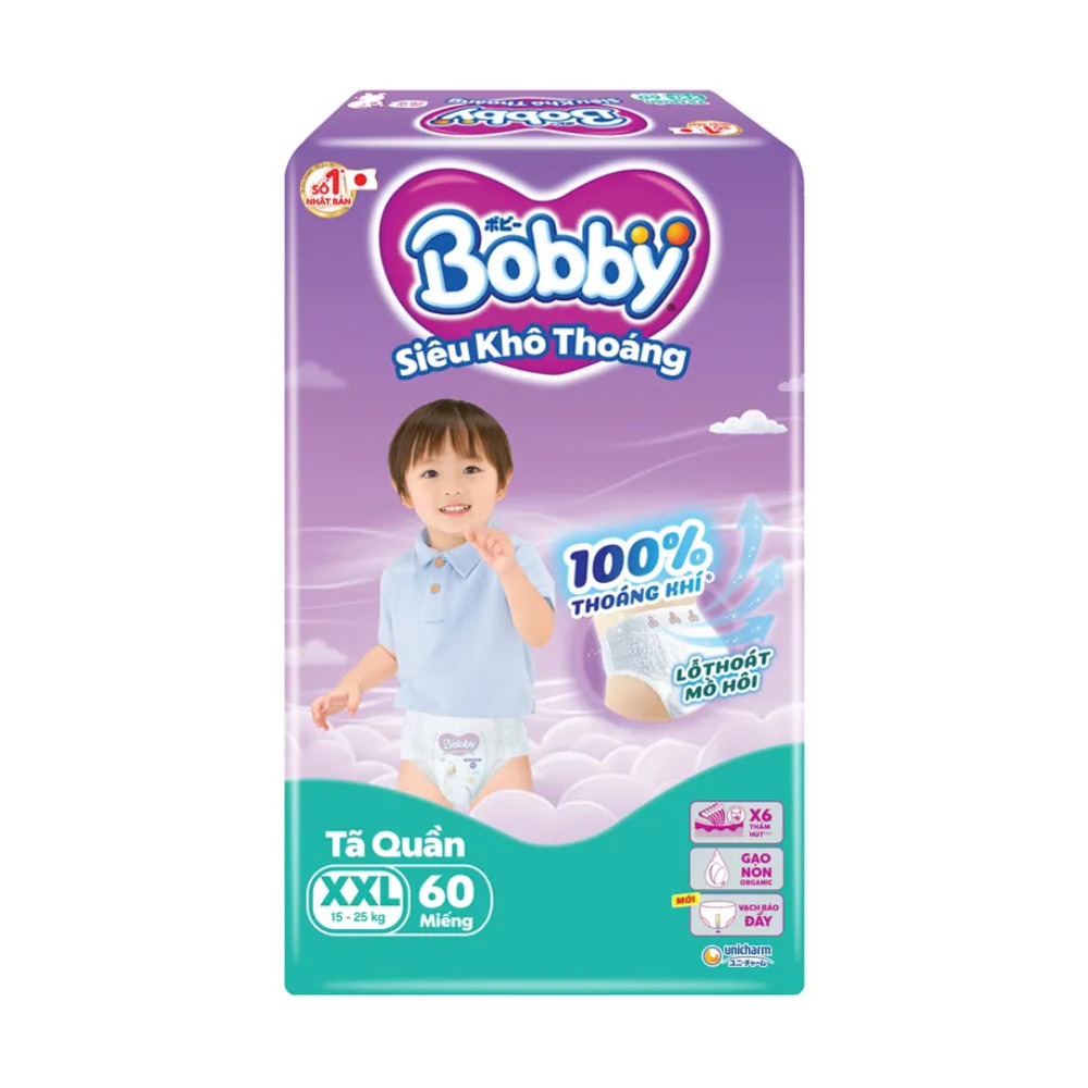 Tã quần Bobby chống hăm size XXL 56 miếng  - 51241