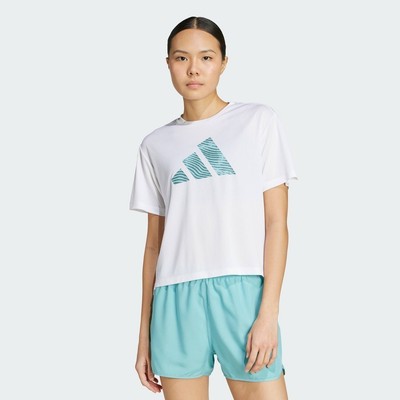 adidas Chạy Áo Thun Chạy Bộ Adi365 Essentials Brand Love Nữ trắng JN6137
