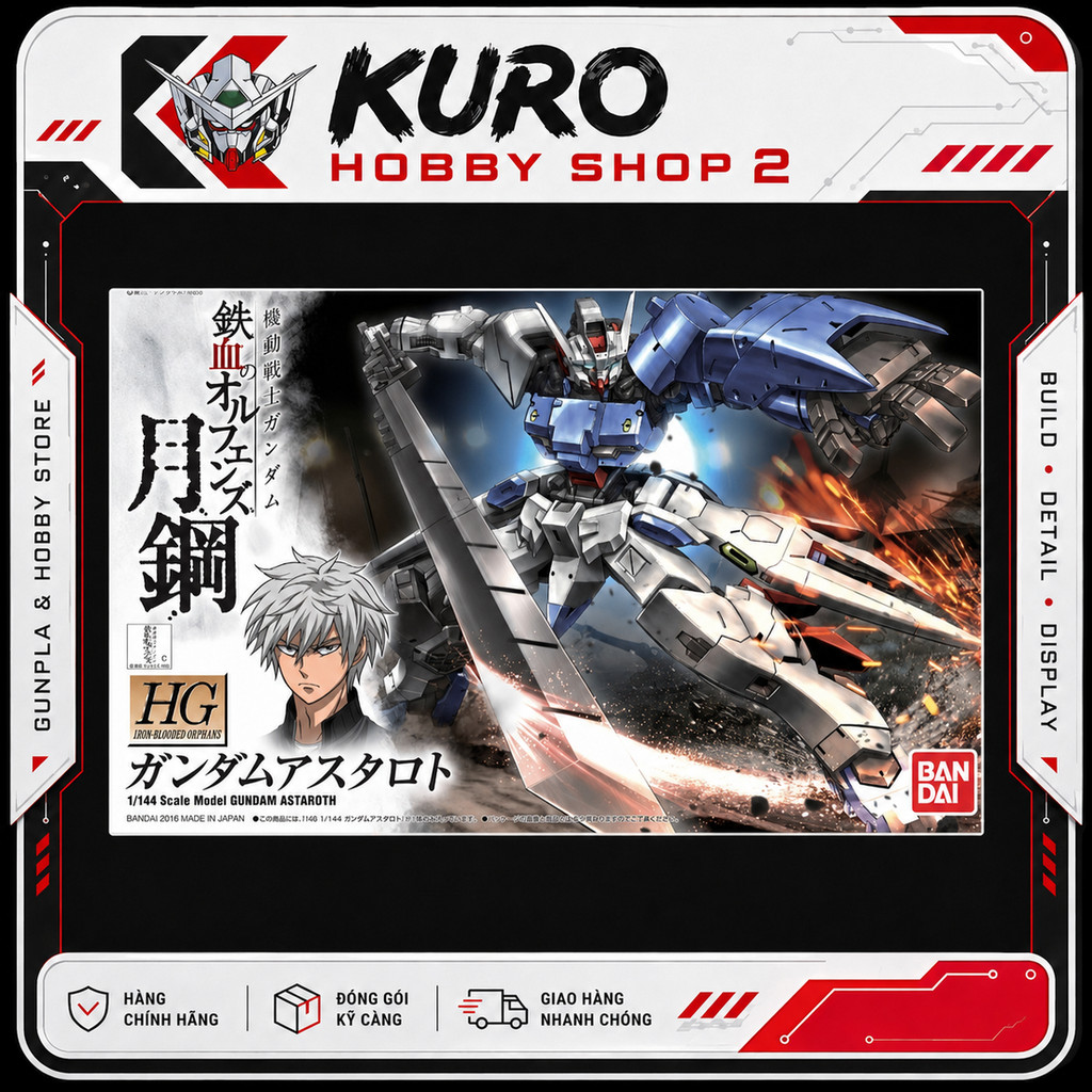 HG IBO 1/144 GUNDAM ASTAROTH - Mô Hình Lắp Ráp Bandai