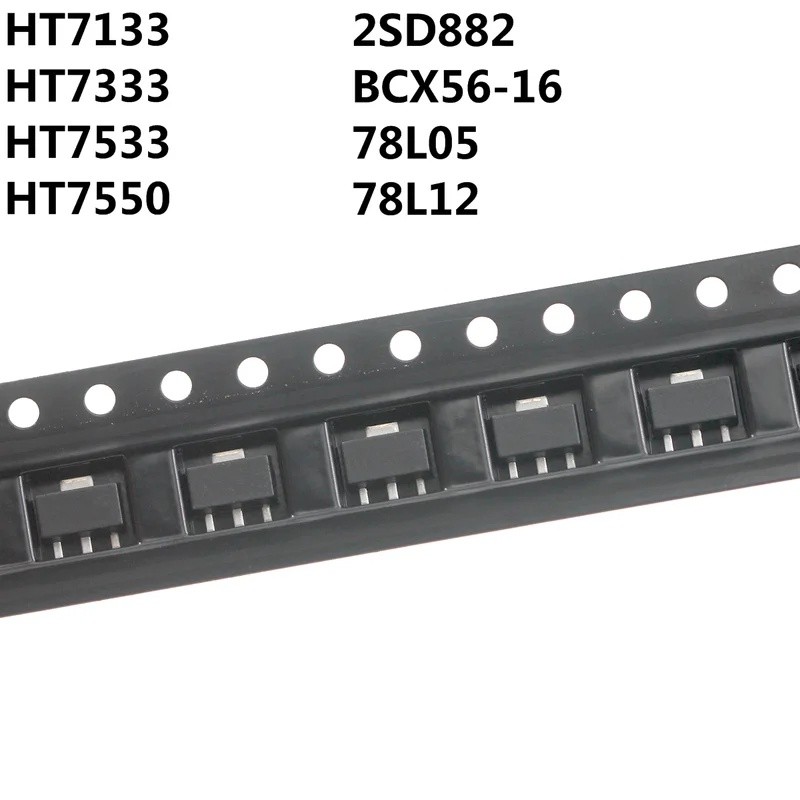 1-5 CÁI HT7133 2SD882 HT7533 HT7333 78L12 HT7550 78L05 BCX56-16 SOT89 Bán Buôn Chip ic