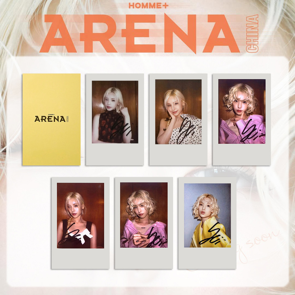Huang Lizhi YEJI Tạp chí ARENA HOMME Hàng hóa Photocard Polaroid ITZY Thang YEJI Tạp chí Photocard