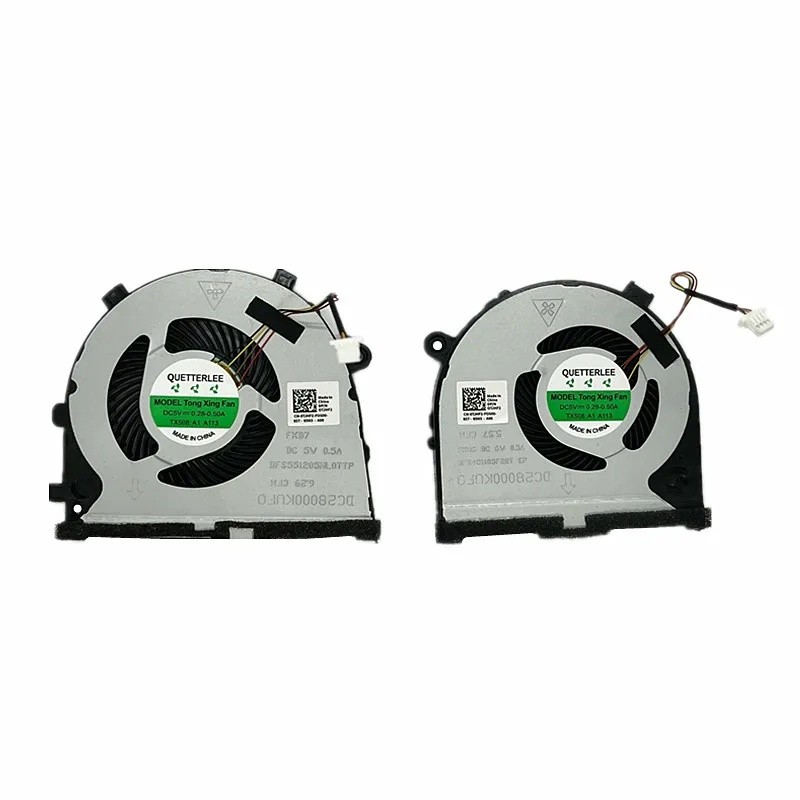 FJ Mới CPU GPU Quạt Làm Mát Cho Dell G3 G3-3579 G3-3779 15 5587 Series Quạt Làm Mát 0TJHF2 TJHF2 0GW
