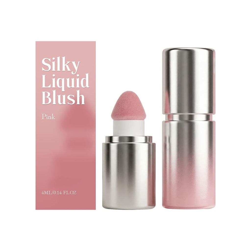 Iwawa Liquid Blush, Iwawa Puffy Liquid Blush - Phấn má hồng kem kết cấu thạch có đầu bọt biển, má hồ