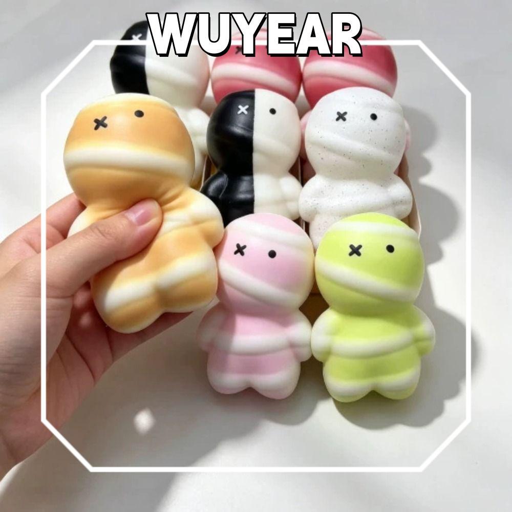 IWUYEAR Halloween Mummy Bóp Đồ Chơi, Kết Cấu Mềm Bóp Fidget Đồ Chơi, Trẻ Em Phong Cách Vui Nhộn Mini