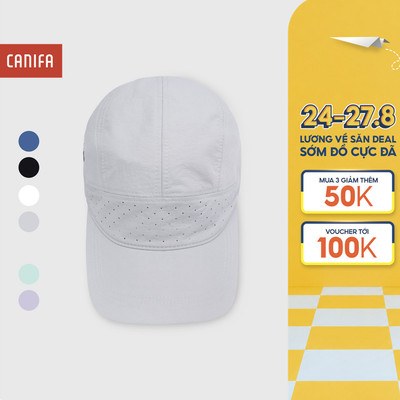 Mũ lưỡi trai active unisex người lớn CANIFA dáng thể thao có lỗ thoáng khí 5AA26S001