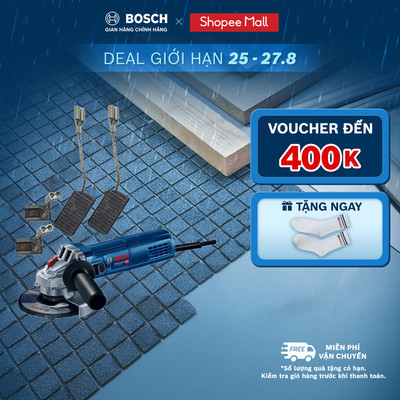 Máy mài góc nhỏ GWS 900-100S + Combo 2 Bộ chổi than Số 3
