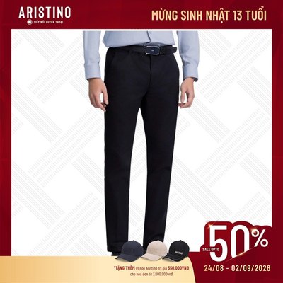 Quần khaki nam ARISTINO BUSINESS regular fit cotton phong cách quý ông lịch lãm 1KK00903