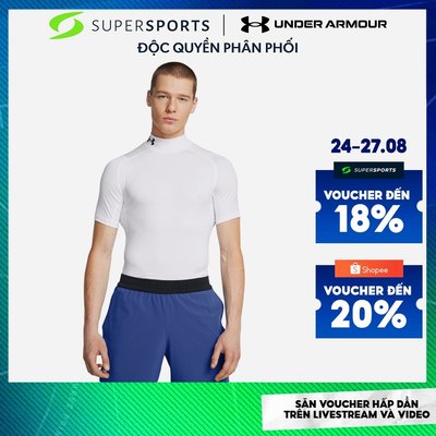 Áo Thun Nam Under Armour Heatgear Mock - Trắng - 1372586-100