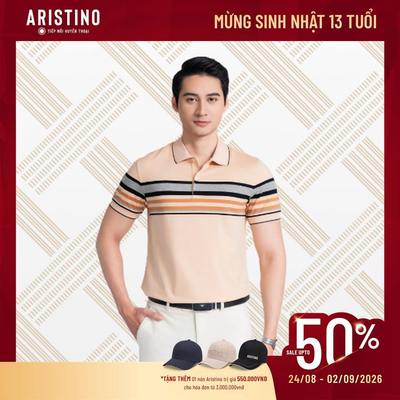 Áo Polo Nam Aristino Dáng Ôm Vừa Vặn tôn dáng, Cotton Cao Cấp mềm mịn, thoáng khí 1PS002AZ