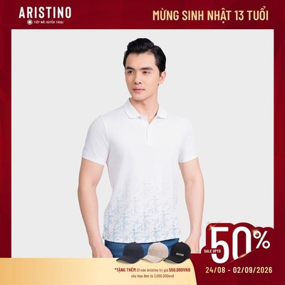 Áo Polo Nam Trắng Aristino Regular Fit APS121AS4