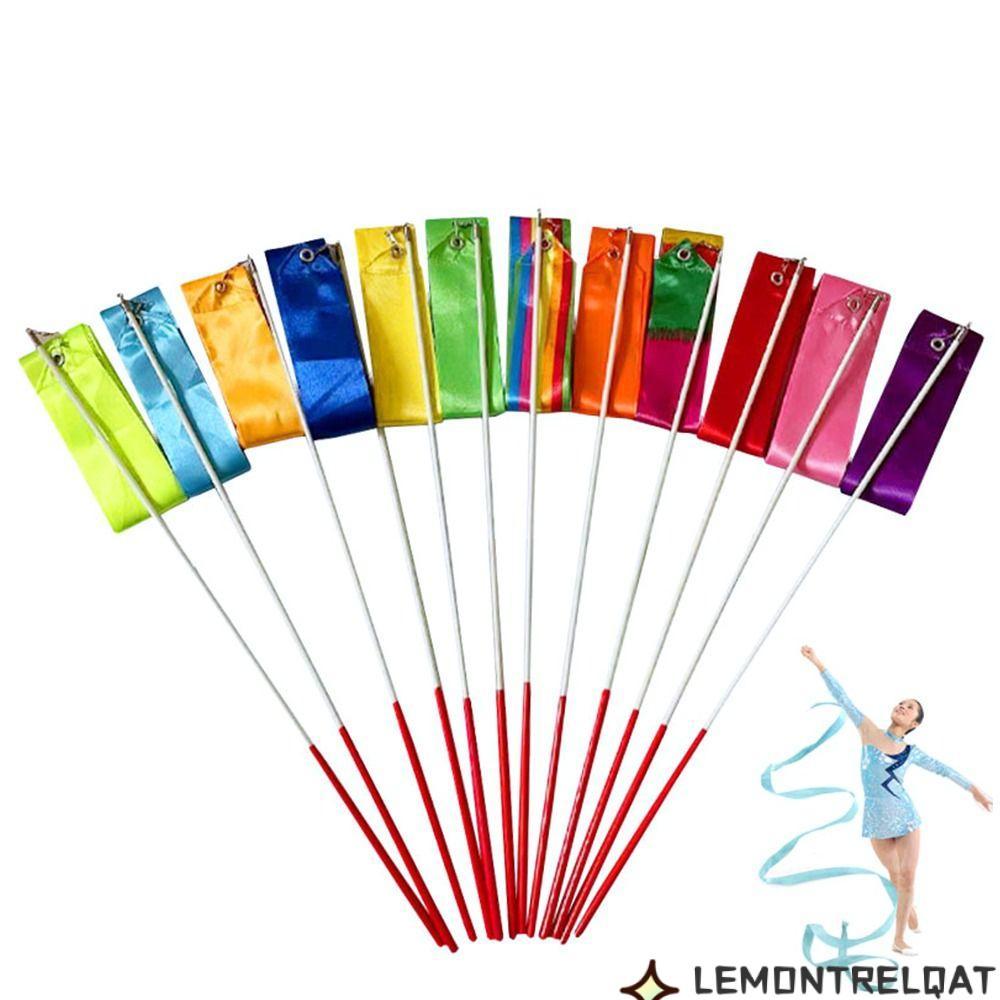 LEMONTRELQAT Dance Ribbon Phụ kiện Streamer Twirling Rod 4 mét Nhảy múa