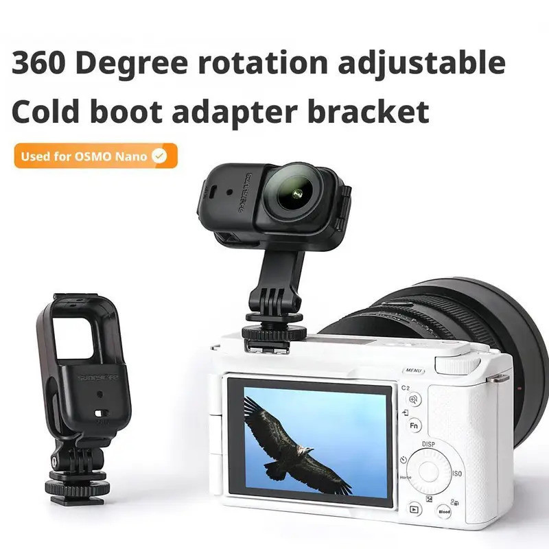 Cho dji Osmo Nano Ngang Dọc Mở Rộng Giá Đỡ Lạnh Vỏ Nhựa Giày Phụ Kiện Gắn Camera Adapter Thumb Prote