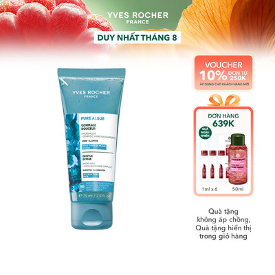 Tẩy tế bào chết da mặt Yves Rocher Pure Algue Purifying Scrub Tube 75ml