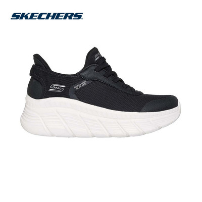 Giày Thể Thao Nữ Skechers Slip-ins BOBS Sport B Flex Hi Linear Force Thường Ngày - 117391-BLK Memory Foam