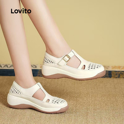 Lovito Giày Mary Janes Phong Cách Hàn Quốc Thường Ngày Thoải Mái Dành Cho Nữ LFA91122