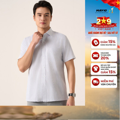 Áo Sơ mi nam cộc tay May 10 mã 010125090GB AD165
