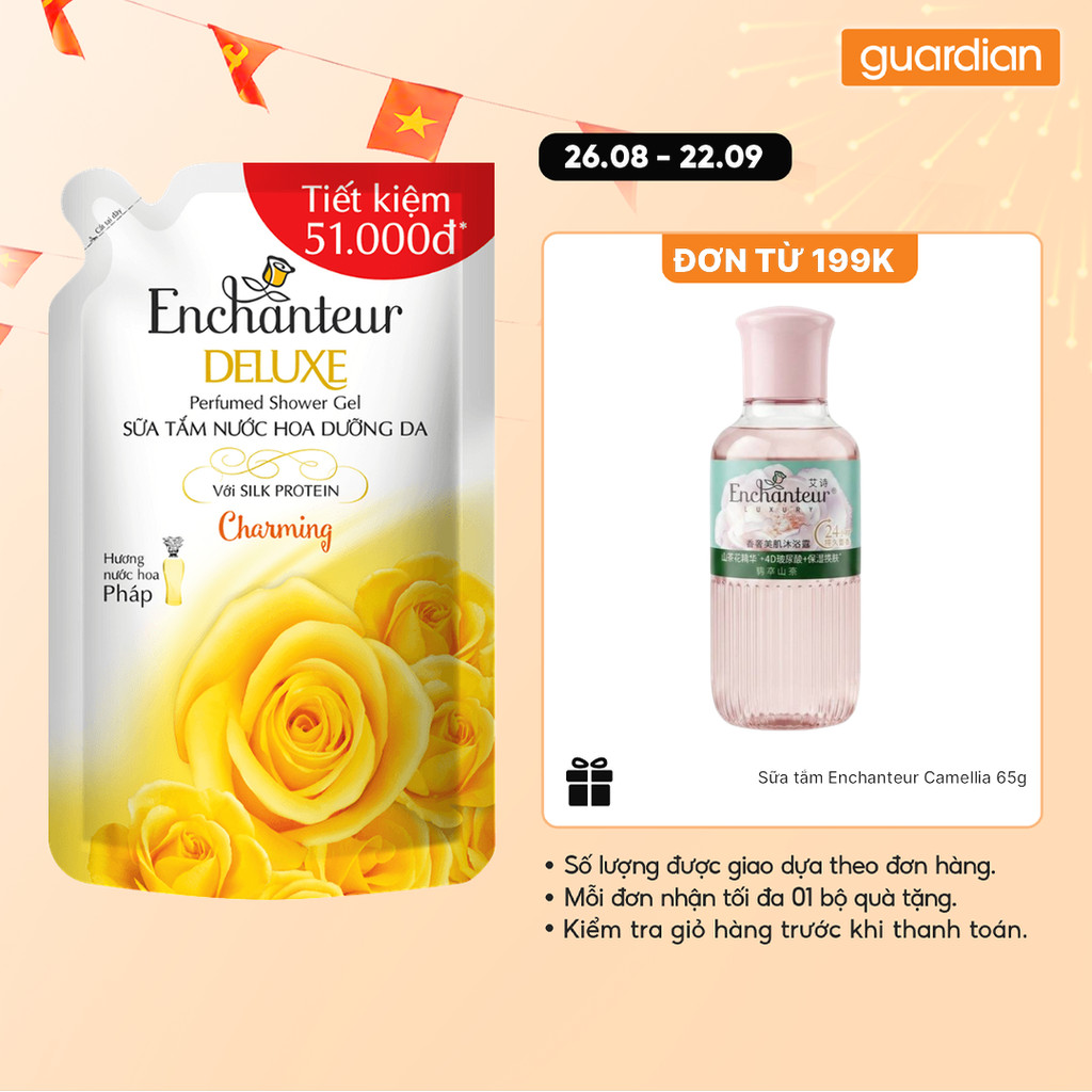 Sữa Tắm Nước Hoa Dưỡng Da Enchanteur 450gr | Guardian Việt Nam