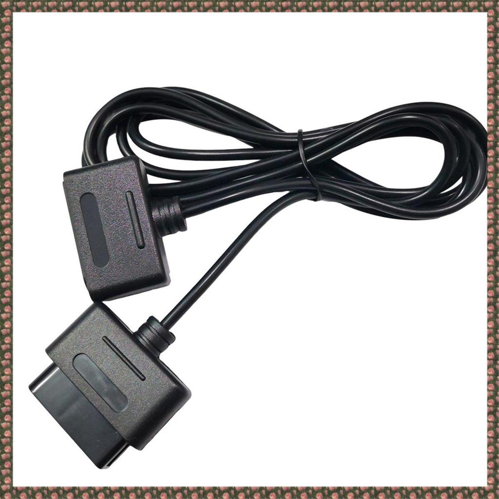 [homegarden1] 1 Chiếc Dây Chơi Game Cáp Dữ Liệu Cáp Nối Dài Đen ABS Cho Máy Chơi Game Snes