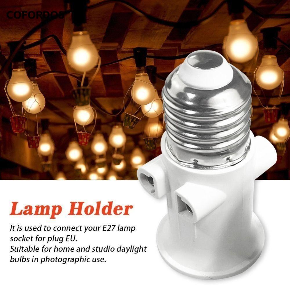 Bộ chuyển đổi bóng đèn LED COFORDOS E27 EU, Bộ chuyển đổi bóng đèn ổ cắm E27 Đầu nối phích cắm EU, P