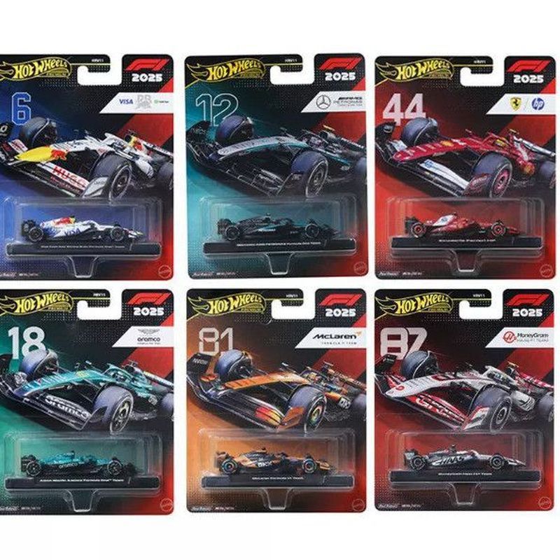 [Hot Wheels] Gold Label F1 Racing Car Red Bull Ferrari Benz Fleet Car Model HRV11