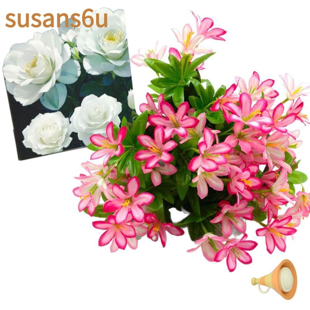 SUSAN Nhân Tạo Morning Glory, Cây Giả Thực Tế Morning Glory Hoa Nhân Tạo, Chất Lượng Cao Mềm DIY Hoa
