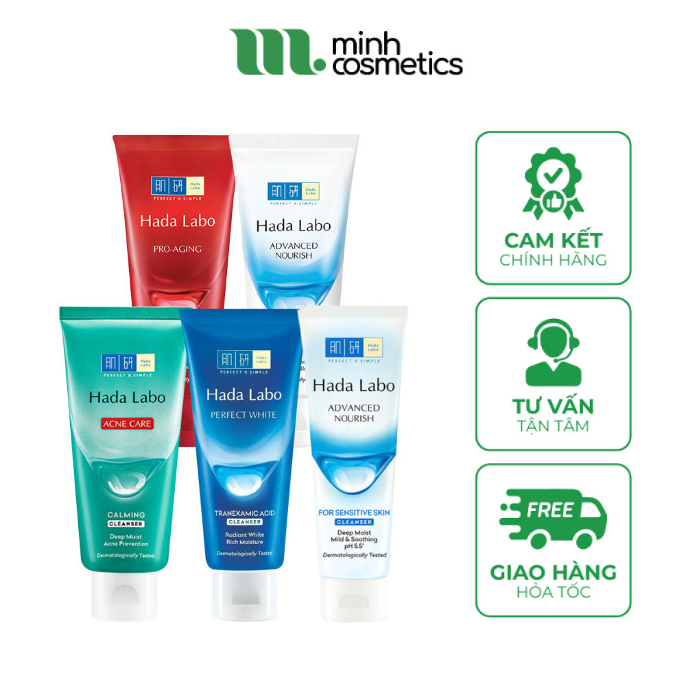 Sữa Rửa Mặt Hada Labo 80g - Làm Sạch Dịu Nhẹ & Dưỡng Da Ẩm Mượt