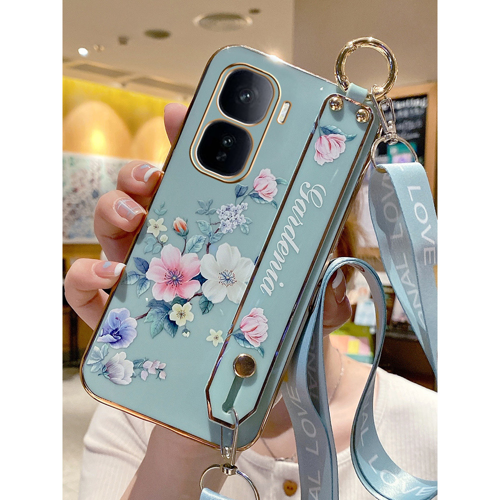 Thích hợp cho vivoiQOONeo10 Vỏ Điện Thoại iqooneo10pro Vỏ Silicon Bảo Vệ 5G Văn Học Nhỏ Hoa Tươi Dây