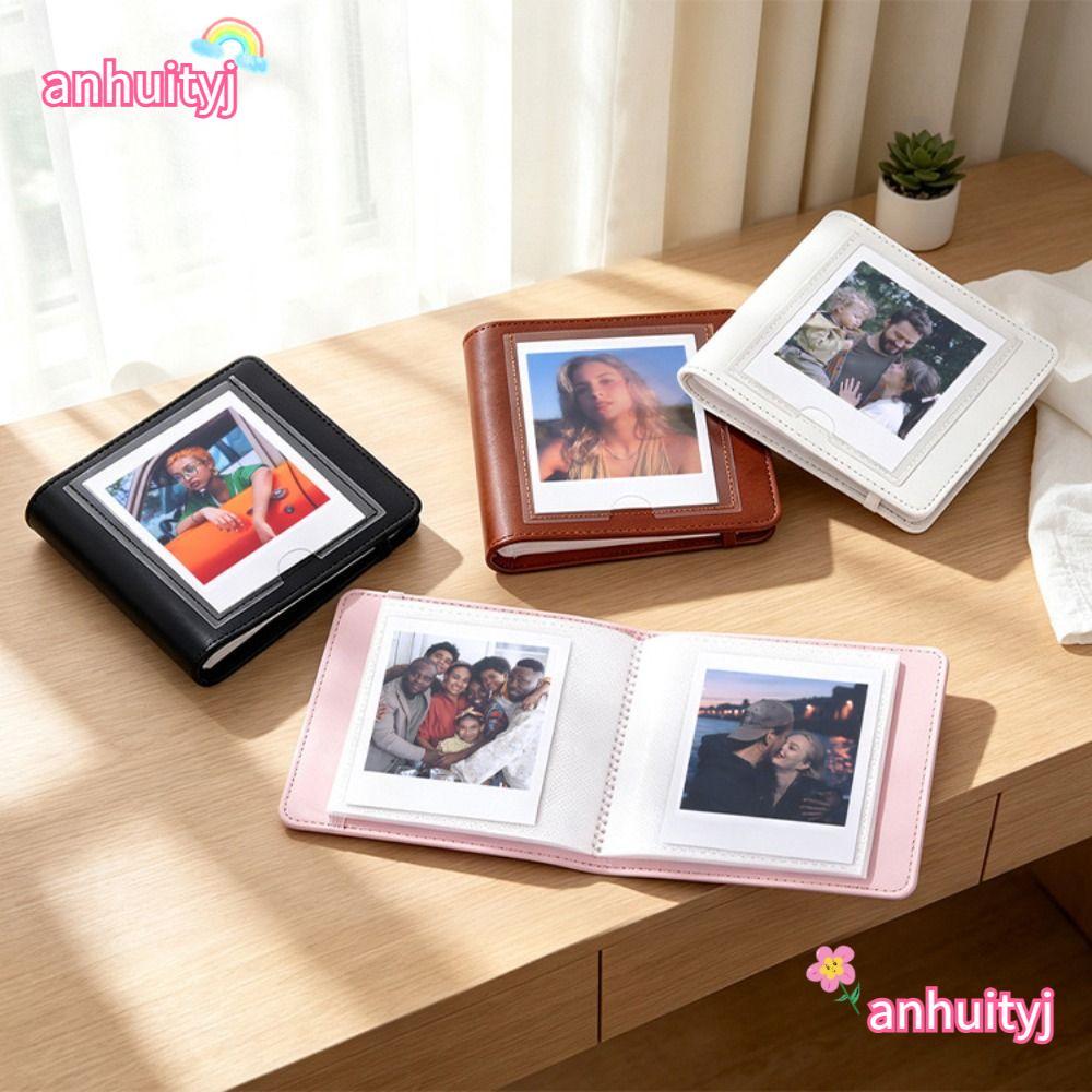 ANHUITYJ Album Ảnh Tức Thì, Trang Bỏ Túi 28 Túi Album Ảnh 4 Inch, Cạnh Khâu Hiển Thị Phía Trước Cửa 